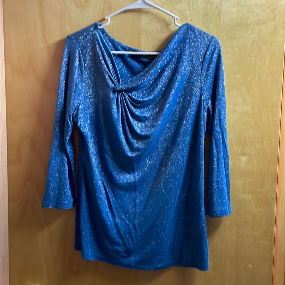 💕5/25 closet clean out💕 The Limited sparkle blue top
